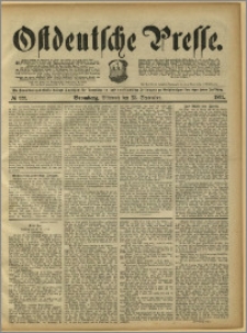 Ostdeutsche Presse. J. 15, 1891, nr 222