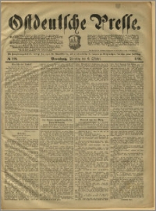 Ostdeutsche Presse. J. 15, 1891, nr 233