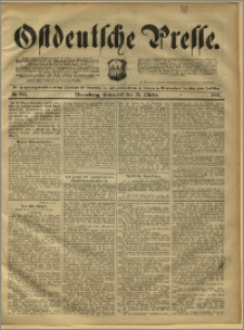 Ostdeutsche Presse. J. 15, 1891, nr 255