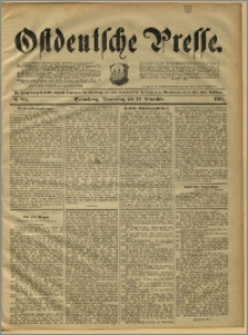 Ostdeutsche Presse. J. 15, 1891, nr 265