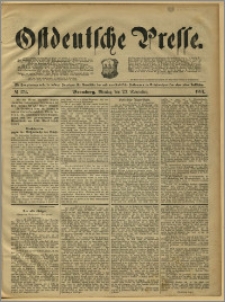 Ostdeutsche Presse. J. 15, 1891, nr 274