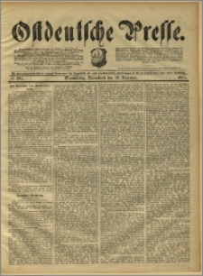 Ostdeutsche Presse. J. 15, 1891, nr 297