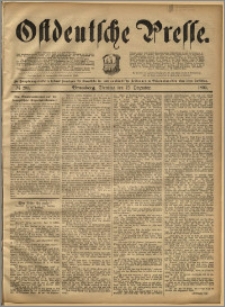 Ostdeutsche Presse. J. 17, 1893, nr 291