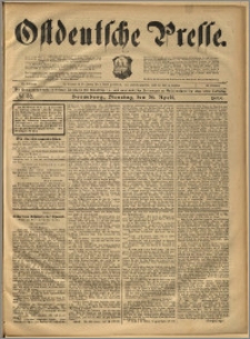 Ostdeutsche Presse. J. 22, 1898, nr 96