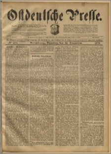 Ostdeutsche Presse. J. 22, 1898, nr 273