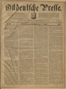 Ostdeutsche Presse. J. 23, 1899, nr 78
