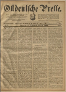 Ostdeutsche Presse. J. 23, 1899, nr 91
