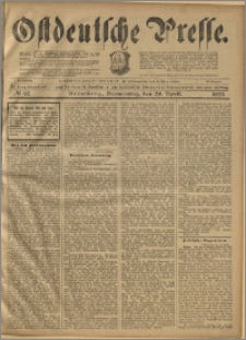 Ostdeutsche Presse. J. 23, 1899, nr 92