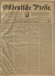 Ostdeutsche Presse. J. 23, 1899, nr 96