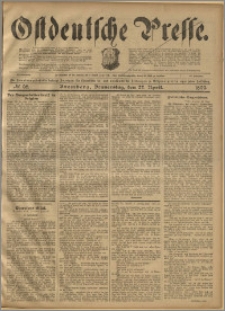 Ostdeutsche Presse. J. 23, 1899, nr 98