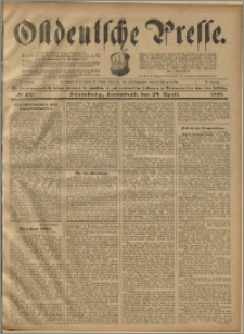 Ostdeutsche Presse. J. 23, 1899, nr 100