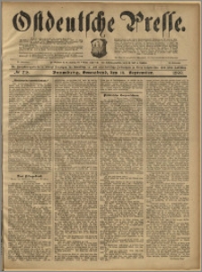 Ostdeutsche Presse. J. 23, 1899, nr 218