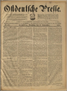 Ostdeutsche Presse. J. 23, 1899, nr 274