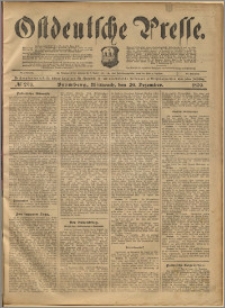 Ostdeutsche Presse. J. 23, 1899, nr 298