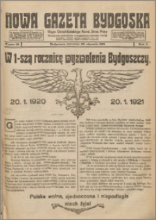 Nowa Gazeta Bydgoska. Organ Chrzescijańskiego Narodowego Stronnictwa Pracy 1921.01.20 R.1 nr 15