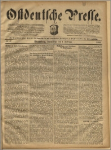 Ostdeutsche Presse. J. 14, 1890, nr 27