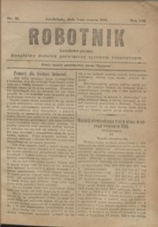Robotnik Katolicko - Polski : bezpłatny dodatek poświęcony sprawom robotniczym 1917.03.05 R. 14 nr 10