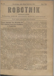 Robotnik Katolicko - Polski : bezpłatny dodatek poświęcony sprawom robotniczym 1917.04.19 R. 14