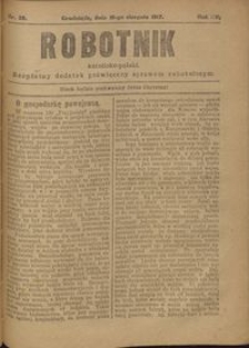 Robotnik Katolicko - Polski : bezpłatny dodatek poświęcony sprawom robotniczym 1917.08.16 R. 14 nr 32