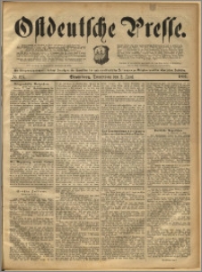 Ostdeutsche Presse. J. 16, 1892, nr 127