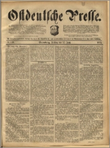 Ostdeutsche Presse. J. 16, 1892, nr 139