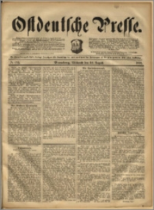 Ostdeutsche Presse. J. 16, 1892, nr 185