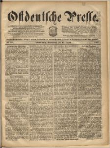 Ostdeutsche Presse. J. 16, 1892, nr 188
