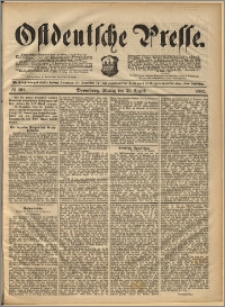 Ostdeutsche Presse. J. 16, 1892, nr 201
