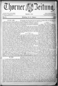 Thorner Zeitung 1878, Nro. 5 + Beilage, Beilagenwerbung