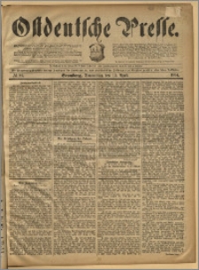 Ostdeutsche Presse. J. 18, 1894, nr 84