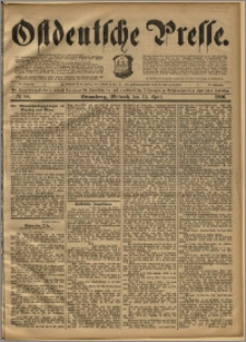 Ostdeutsche Presse. J. 20, 1896, nr 88