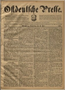 Ostdeutsche Presse. J. 20, 1896, nr 101
