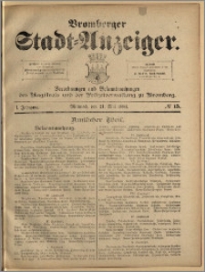 Bromberger Stadt-Anzeiger, J. 1, 1884, nr 15