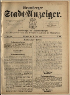 Bromberger Stadt-Anzeiger, J. 1, 1884, nr 19