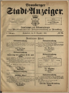 Bromberger Stadt-Anzeiger, J. 1, 1884, nr 74