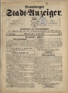 Bromberger Stadt-Anzeiger, J. 4, 1887, nr 1