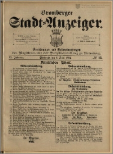 Bromberger Stadt-Anzeiger, J. 9, 1892, nr 45