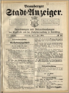 Bromberger Stadt-Anzeiger, J. 25, 1908, nr 44