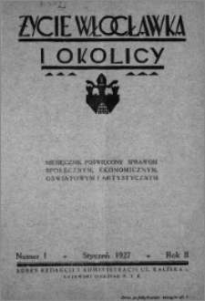 Życie Włocławka i Okolicy 1927, Styczeń, nr 1