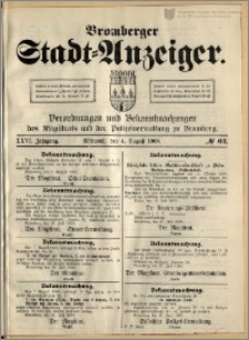 Bromberger Stadt-Anzeiger, J. 26, 1909, nr 62
