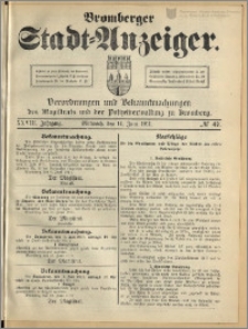 Bromberger Stadt-Anzeiger, J. 28, 1911, nr 47