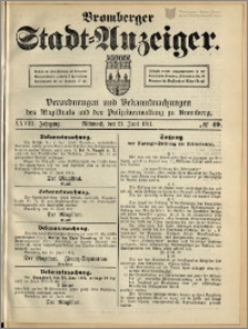 Bromberger Stadt-Anzeiger, J. 28, 1911, nr 49