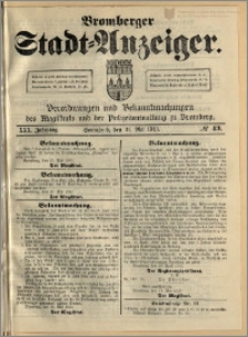 Bromberger Stadt-Anzeiger, J. 30, 1913, nr 43