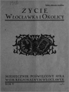 Życie Włocławka i Okolicy 1930, Sierpień, nr 5