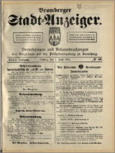 Bromberger Stadt-Anzeiger, J. 32, 1915, nr 45