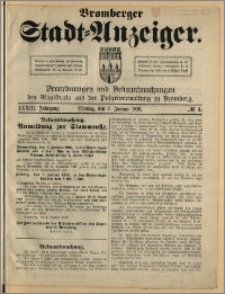 Bromberger Stadt-Anzeiger, J. 33, 1916, nr 1