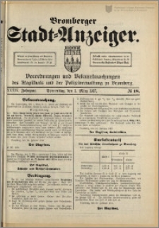 Bromberger Stadt-Anzeiger, J. 34, 1917, nr 18