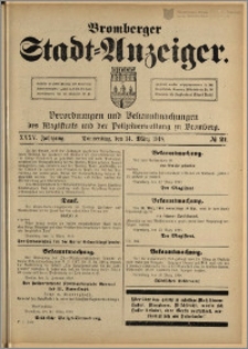 Bromberger Stadt-Anzeiger, J. 35, 1918, nr 21