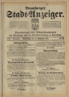 Bromberger Stadt-Anzeiger, J. 35, 1918, nr 72