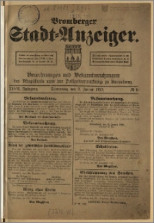 Bromberger Stadt-Anzeiger, J. 36, 1919, nr 1